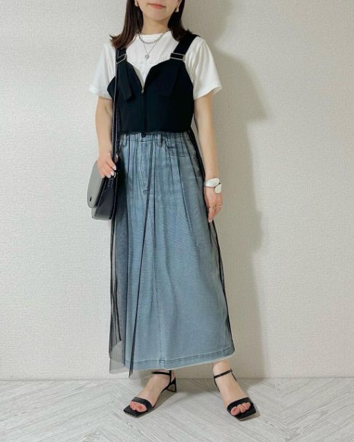 TS*シアーキリカエOPを着たコーデ