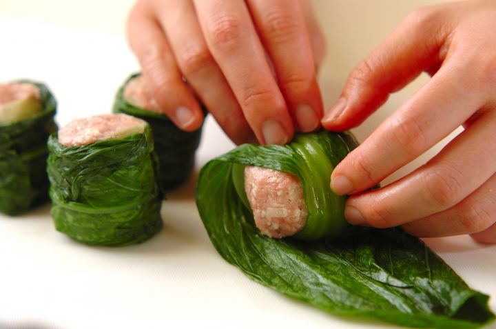 チンゲンサイシューマイの作り方2