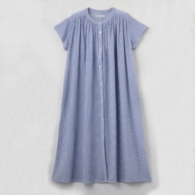 2024しまむらSEASON REASONストライプシャツワンピース