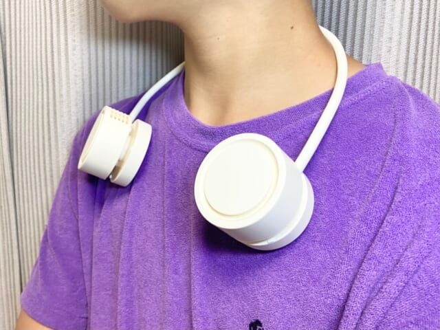 3COINS コンパクトになるロールネックファン 着画