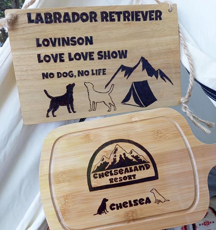 ラブラドールレトリーバーの表札