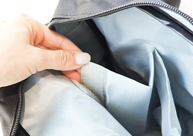 スタディオクリップ付録黒ショルダーバッグレビュー仕切り