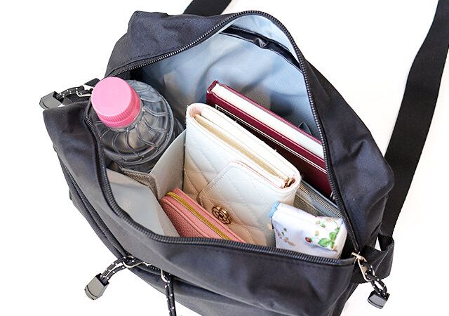 スタディオクリップ付録黒ショルダーバッグレビューメイン収納