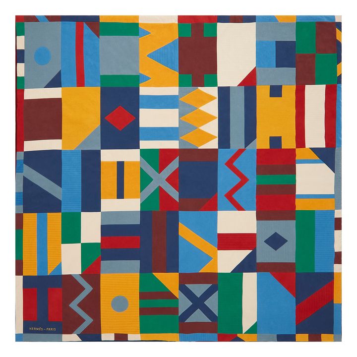 エルメス：60 年代のジョッキー服はベッドカバー「イピック」の着想 源に。Photo_ ©Maxime Verret