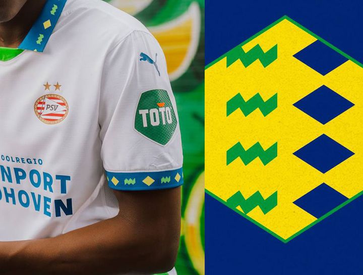 オランダ王者PSV、「ブラジル」がテーマの新ユニフォームを発表！“白と青”で王国に敬意を表す