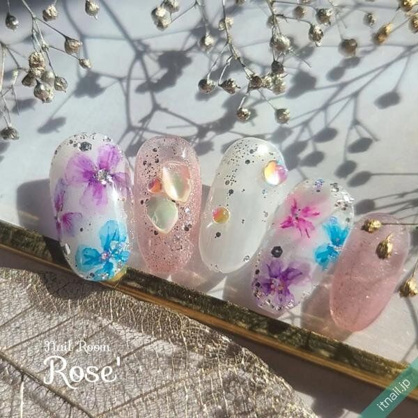 Rose’が投稿したネイルデザイン [photoid:I0115874] via Itnail Design (736120)