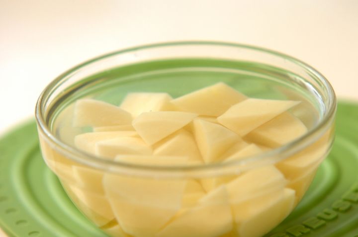 シイタケのポタージュの下準備2