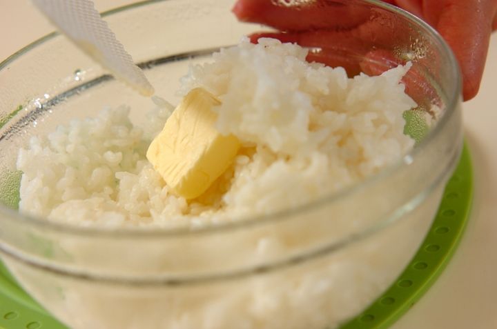 明太子ご飯の作り方1