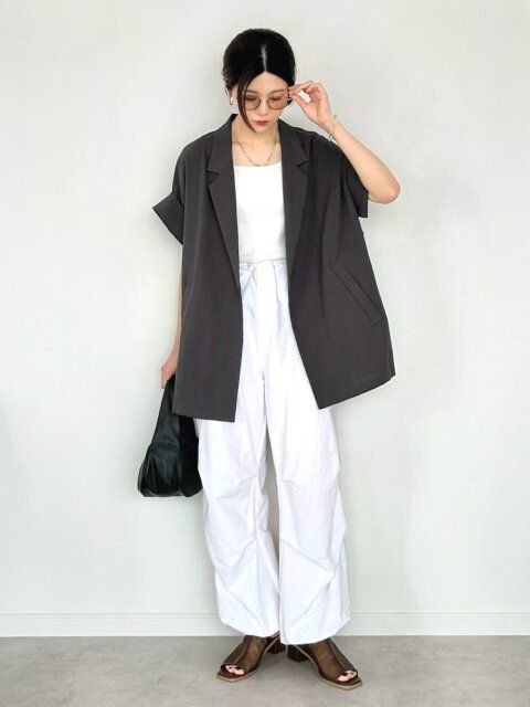 ワイドパンツのコーデ2