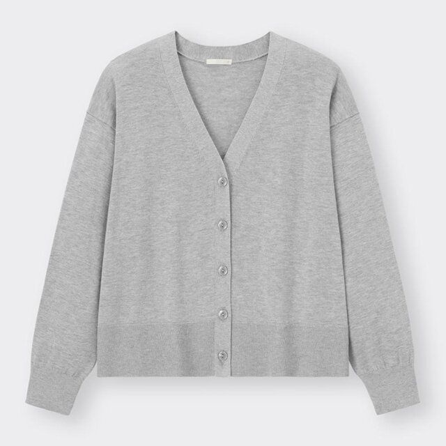 GU UVカットボクシーカーディガン