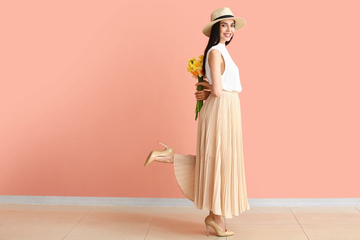 若見え確実！40・50代こそ似合うGUのスカート3つ