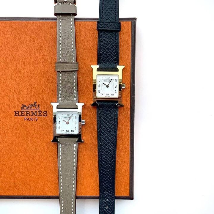 2色のエルメスの腕時計