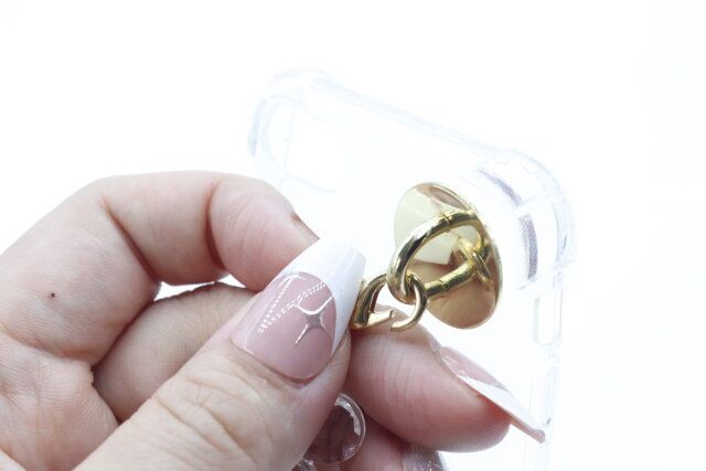 セリア スマートフォン ハンドチェーン カニカン