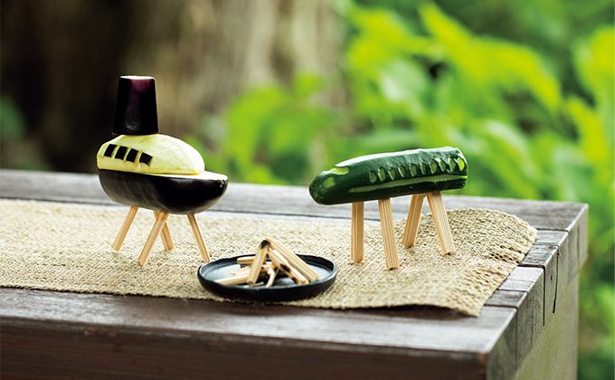 お盆のお供えに変わり種。子ども向けにデザインをアップデートした「新幹線と船の精霊馬」はいかが？の画像1