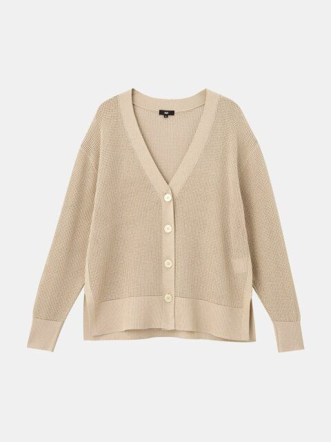 2024夏PLSTレディースメッシュカーディガン