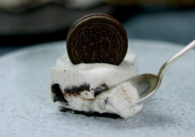 オレオチーズケーキの完成