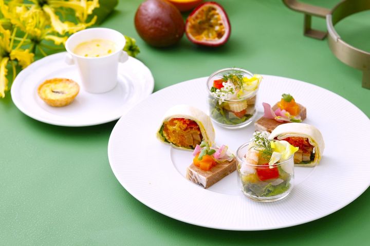 ハドソンラウンジで提供するセイボリー5品