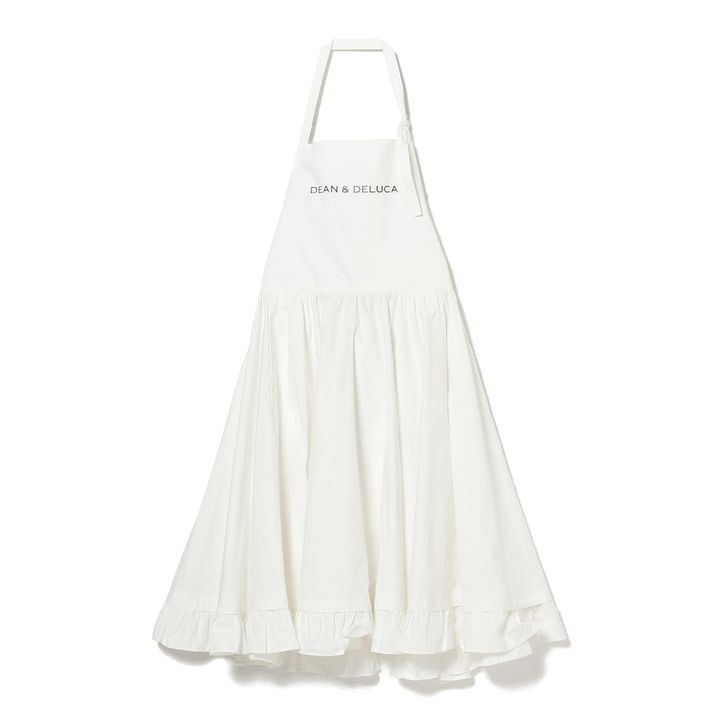 画像: 【DEAN & DELUCA × BEAMS COUTURE】「ギャザーのエプロンドレス」（白、黒）¥13,200（税込）