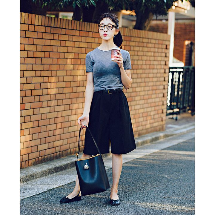 パンツコーデ,ハーフパンツコーデ,ZARA,TBSアナウンサー古谷有美