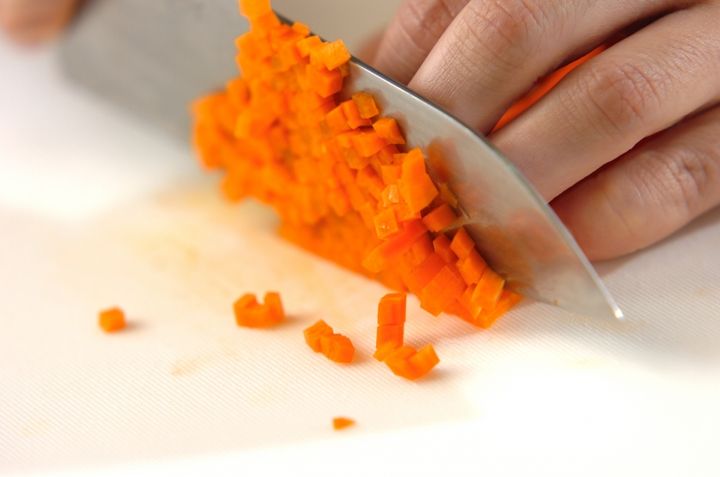 ニンジンご飯の下準備2