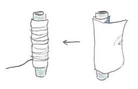 ビー玉を使った絞り染めが星みたい！ 七夕の「天の川タペストリー」の作り方の画像9