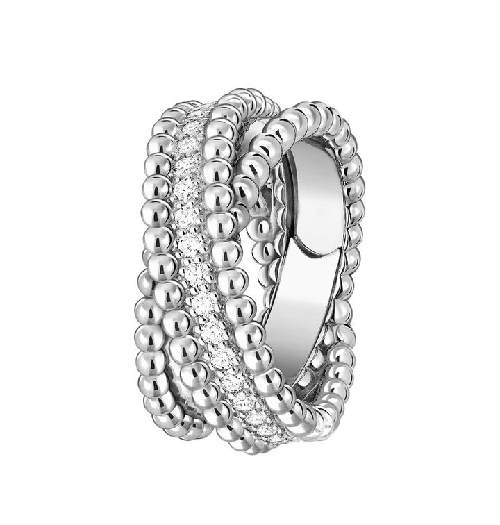 「ペルレ ダイヤモンド」デュオ リング（WG×ダイヤモンド）￥1,557,600