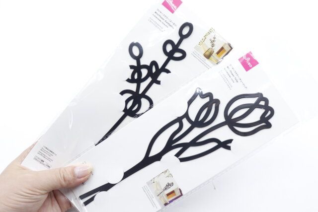 ダイソーの画期的なインテリアのワイヤーフラワー（ユーカリ）とワイヤーフラワー（チューリップ）