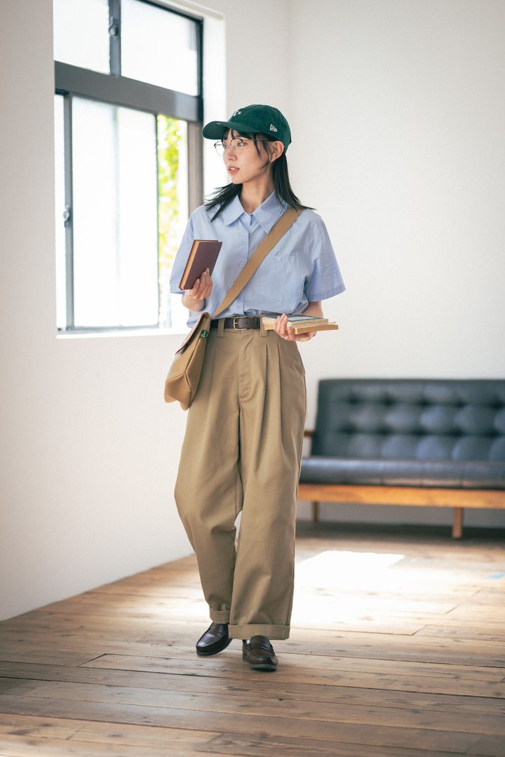 《シンゾーン》のチノパンはシルエット最強！夏の着まわし2選【FUDGE FRIEND おしゃれさんの毎日コーディネート｜UMI】