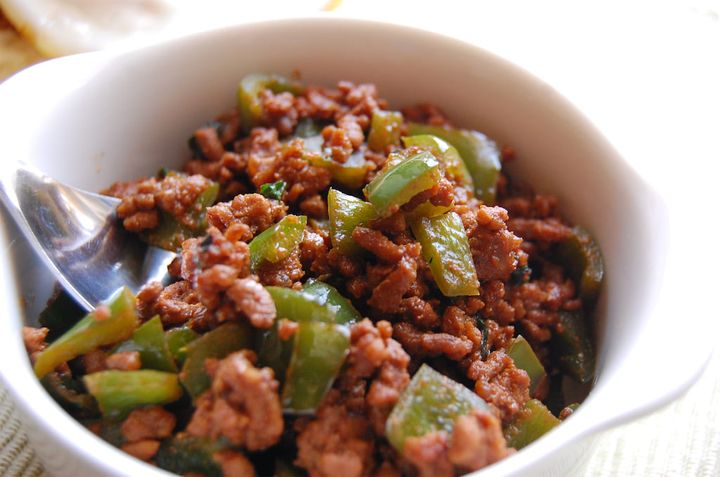 肉みそピーマン