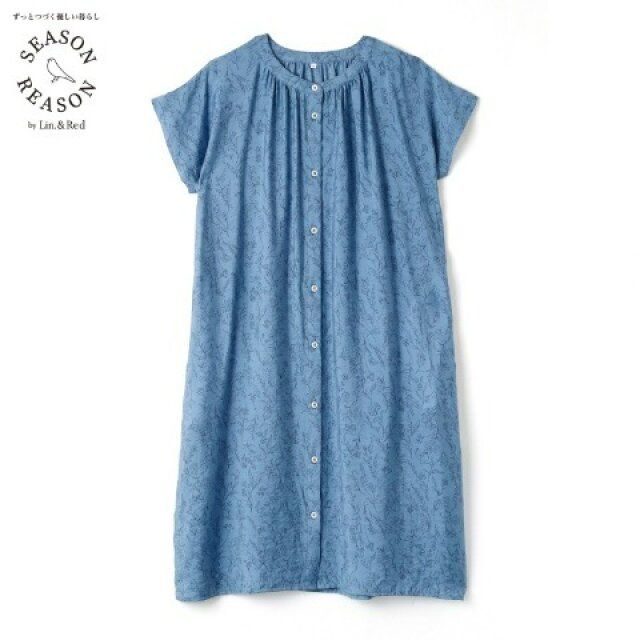 しまむらの花柄ワンピース