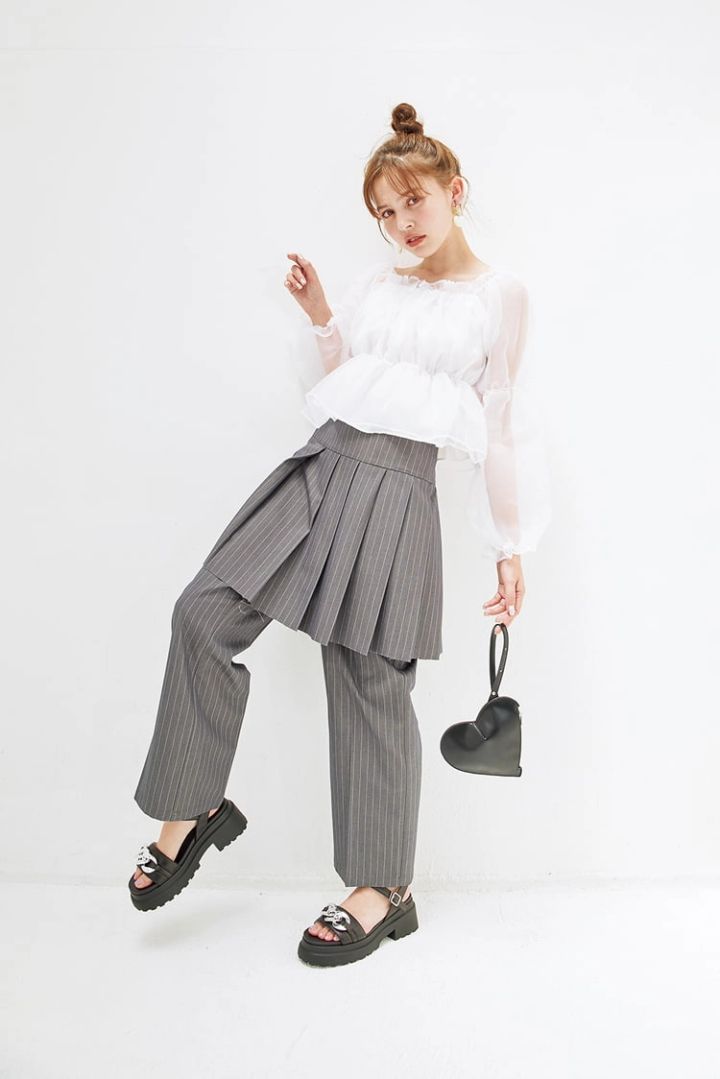 足したり引いたり着回せる！個性派コーデ