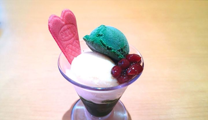 「老舗茶舗のお抹茶パフェ」