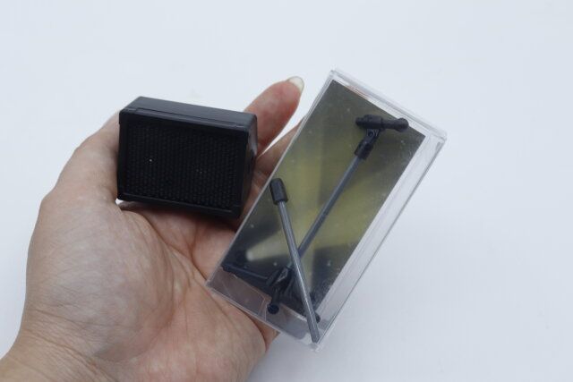 セリア ミニチュア モニタースピーカー ミニチュア スタンドマイク