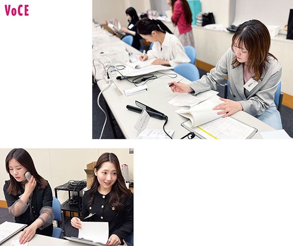 美容家電お試し会の様子