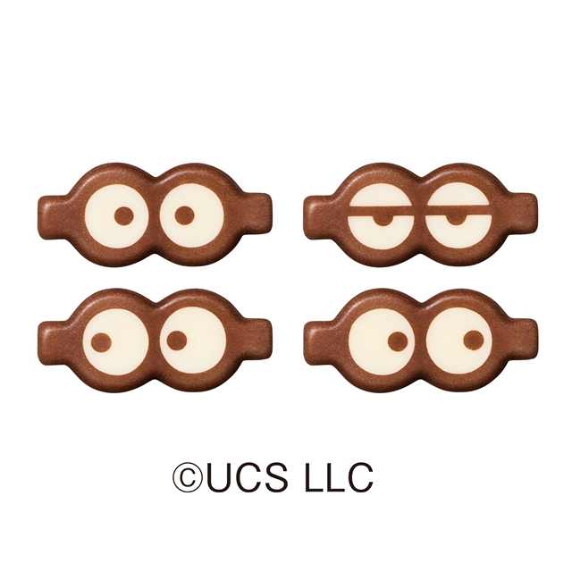 「“ミニオン” ポン・デ・はじけるリング」 「“ミニオン” ゴールデンポップ」 目の表情4種類