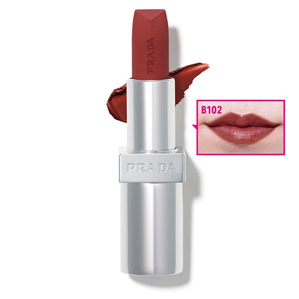 PRADA BEAUTY モノクローム ウェイトレス リップカラー（スムース ナイロン）
