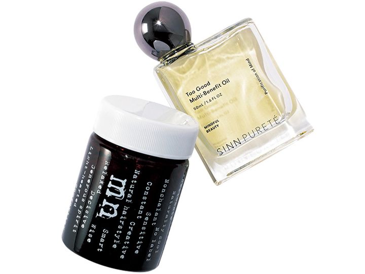 SINN PURETEのヘアオイルとナカノモデニカナチュラルJのジェル