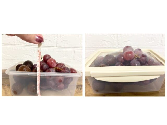 3COINS スリコ 伸びるシリコーン蓋保存容器 使用例