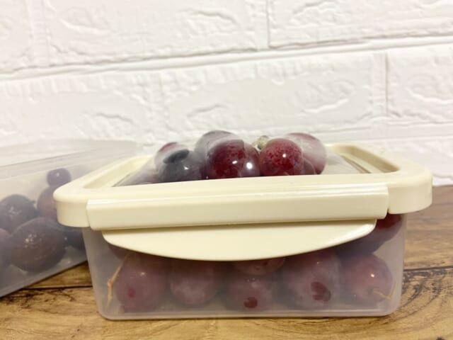 3COINS スリコ 伸びるシリコーン蓋保存容器 Sサイズ 使用例