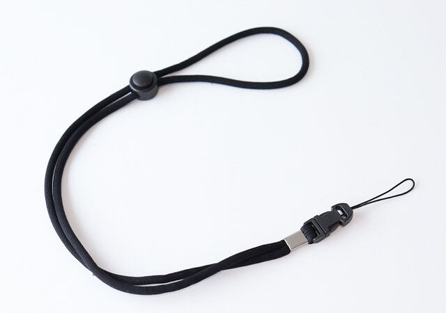 ダイソー ロングストラップ ブラック