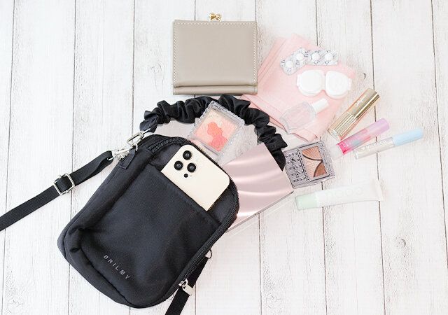 ブリルミー スマホショルダー これだけのアイテムが収納可能