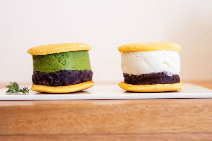 左より、抹茶あんこ390円（税抜）、アールグレイあんこ×みるくぷりん（3月頃までの期間限定）420円（税抜）