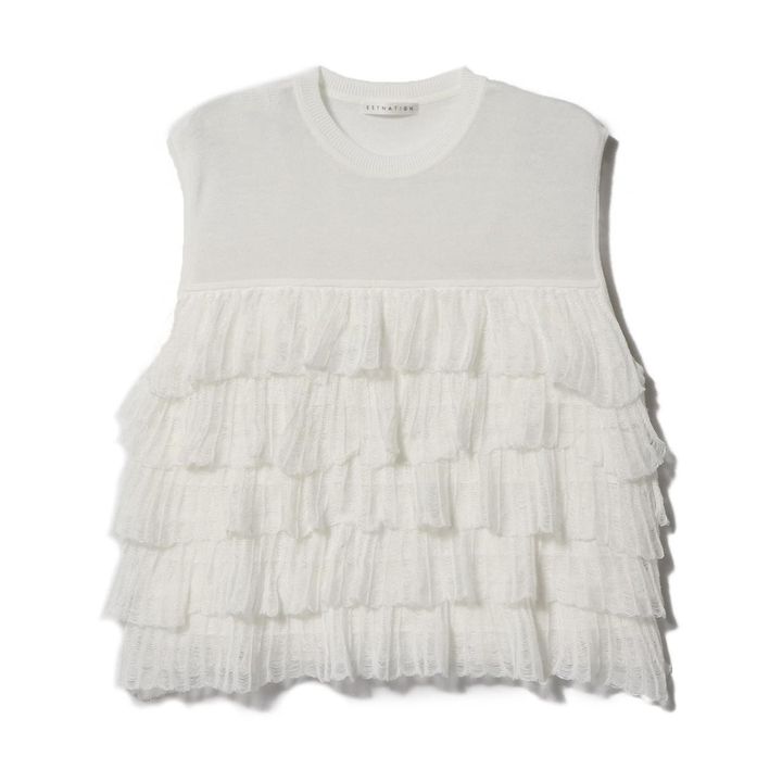 画像: 「ラッフルニット」￥28,600 出典：エストネーション