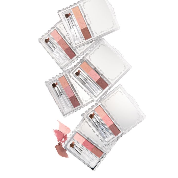 ジルスチュアート ブルームニュアンス ブロウパレット 上から：01、02、03、04、05、06