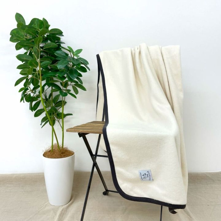 北海道ウールブランケット キナリ