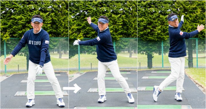 体が硬い人でも捻転できる簡単テク！「息を“フー”と…」シニアプロが解説