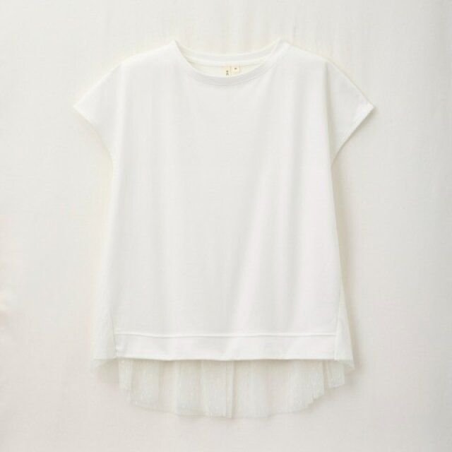 しまむらのドットチュールプルオーバー