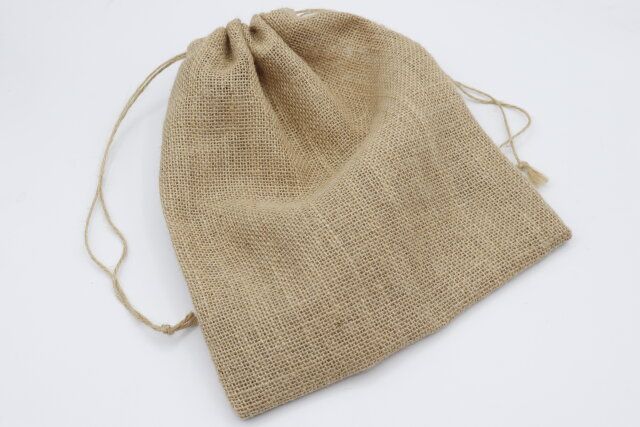 ダイソーのお洒落なジュート巾着 ジュート巾着（2個）