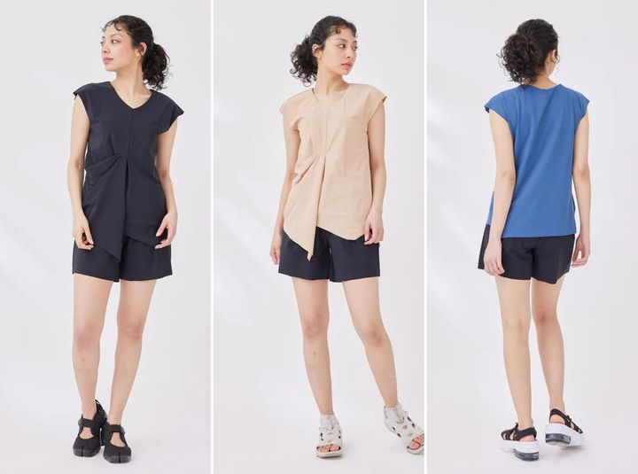 画像: 「speedo UV リファインドフレンチスリーブセパレーツ」各￥19,800【スピード・ブレス】 出典：ナージー