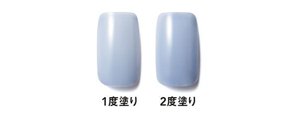 ペディキュアスタディ 24/pedi／【左】1度塗り【右】2度塗り